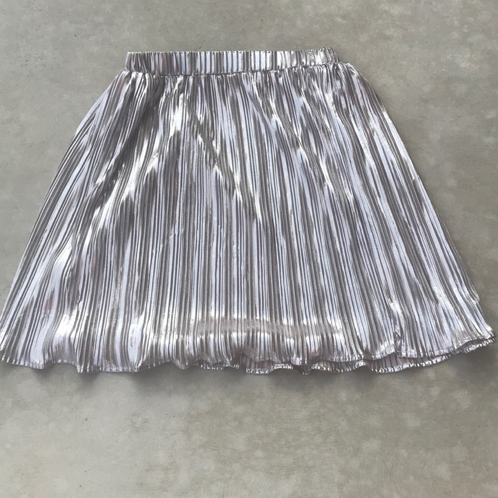 Silver girls skirt size 14